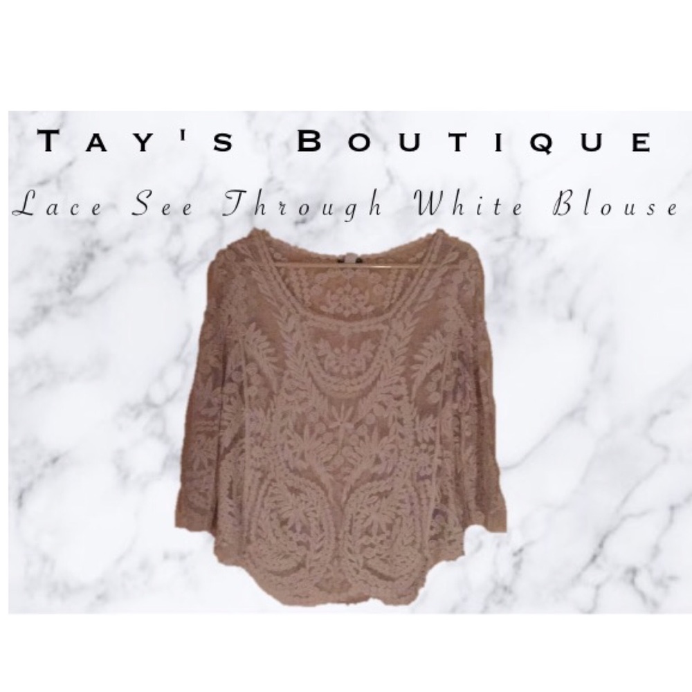 Lace long sleeve blouse